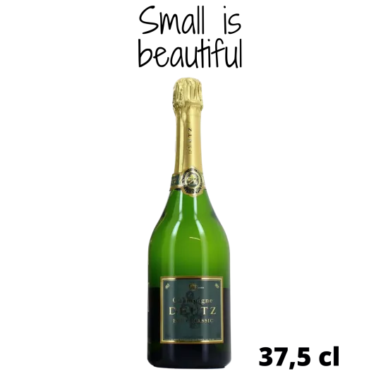 Halbe Champagnerflasche Deutz Brut Classic 37,5cl, Vorderansicht