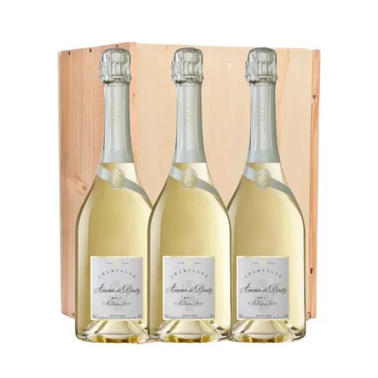 DEUTZ Champagner Geschenkset 3 Magnums Amour de Deutz Jahrgangs 2008, 2009 et 2010