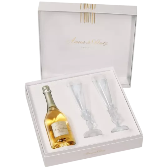 DEUTZ Champagner Geschenkset Amour de Deutz 2011 mit 2 Gläsern