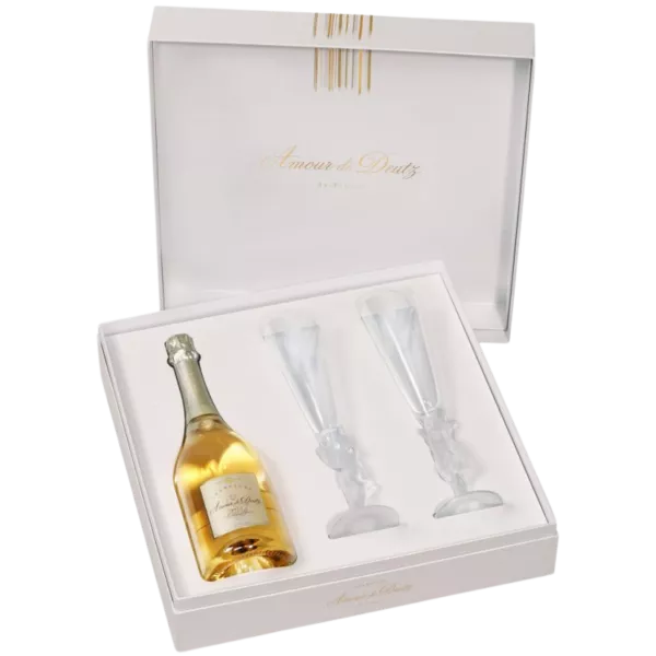 DEUTZ Champagner Geschenkset Amour de Deutz 2011 mit 2 Gläsern