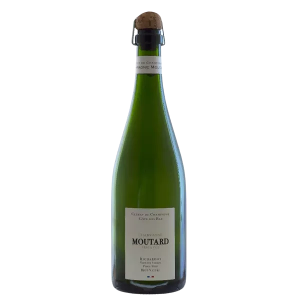 Flasche Moutard Richardot Pinot Noir Vieilles Vignes Champagner