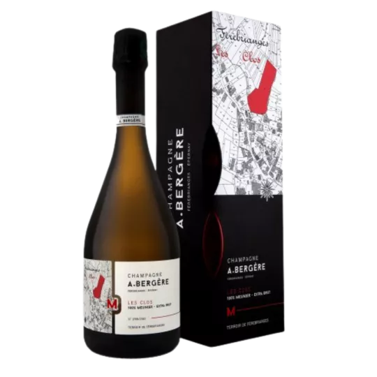 A. BERGERE Les Clos Blanc De Noirs Extra-Brut Jahrgangs 2016 Champagner