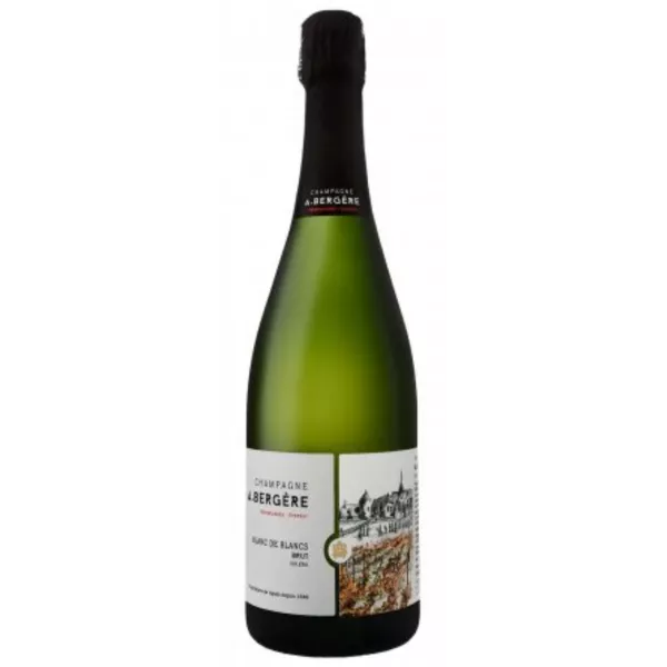 Champagner-Flasche A. Bergère Soléra Blanc de Blancs Brut, Vorderansicht