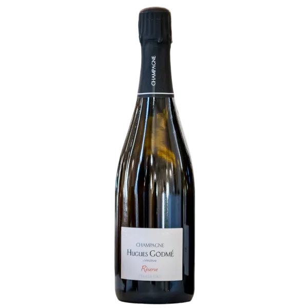 Flasche Champagne Hugues Godmé Brut Réserve, Symbol für Eleganz