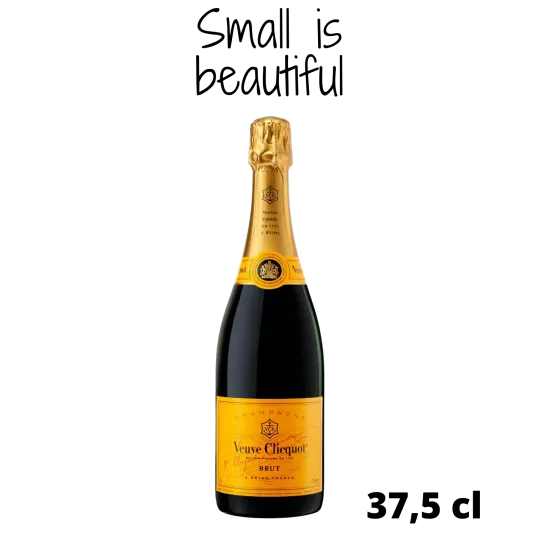 Halbe Flasche Champagner VEUVE CLICQUOT Yellow label