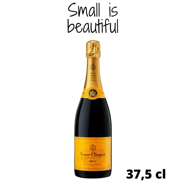 Halbe Flasche Champagner VEUVE CLICQUOT Yellow label
