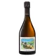 Flasche Chavost Blanc de Chardonnay Extra-Brut Champagner, 100 % Chardonnay ohne Sulfite, natürlich gekeltert.