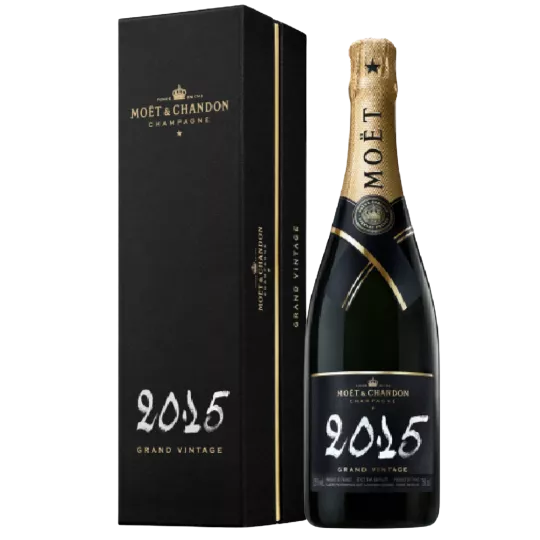 Moët & Chandon Grand Vintage 2015 Champagner mit Etui - Elegante Flasche