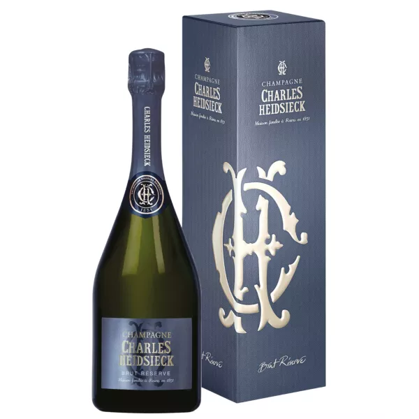 Flasche Champagner CHARLES HEIDSIECK Brut Réserve mit Etui