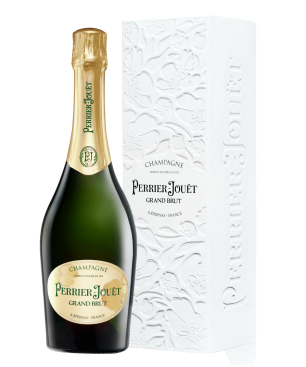Perrier-Jouët Grand Brut Champagner mit Etui - Elegante Flasche