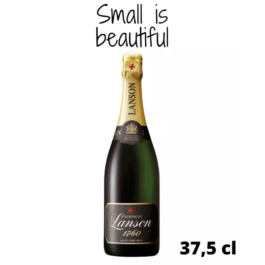 Halbe Flasche Champagner LANSON Black Label Brut