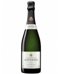 GATINOIS Brut Nature Champagnerflasche - Elegantes und natürliches Etikett.