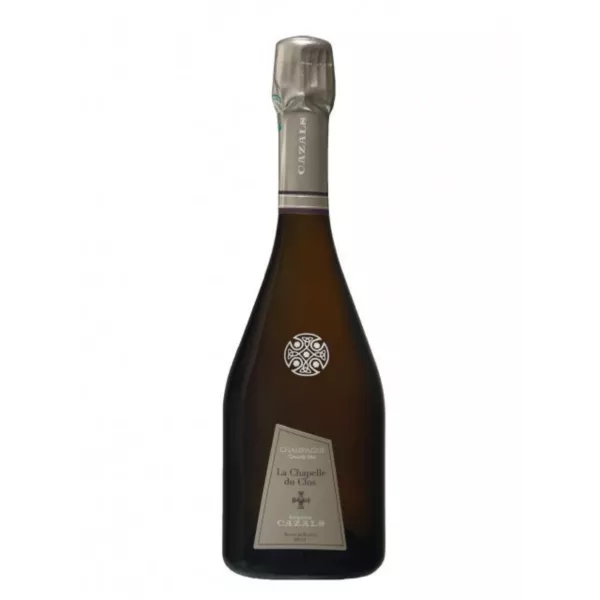 Flasche Champagne Claude Cazals Clos De La Chapelle 2017, Vorderansicht, sichtbares Etikett