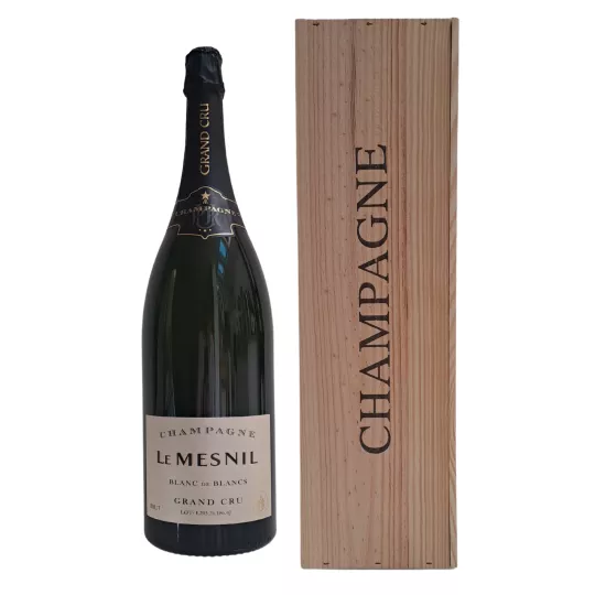 Jéroboam Champagne Le Mesnil Brut Blanc de Blancs Grand Cru 3 Liter - Großflasche 100 % Chardonnay