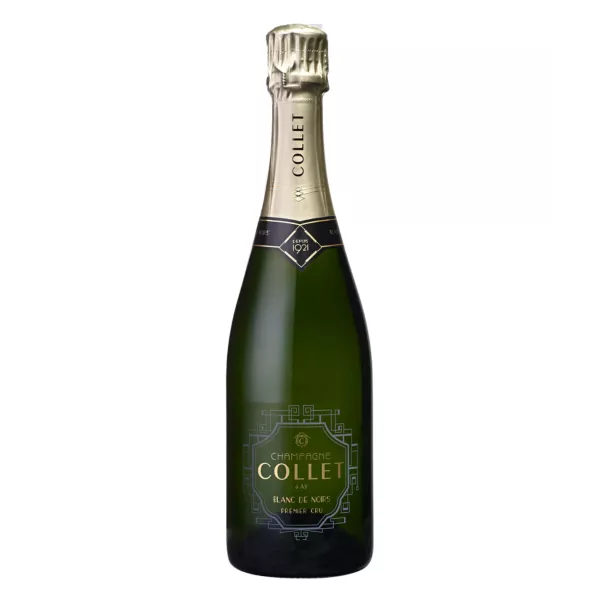 Elegante Flasche COLLET Blanc de Noirs Premier Cru Champagner