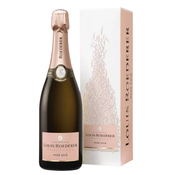 Champagnerflasche Louis Roederer Rosé Jahrgang 2016, Vorderansicht