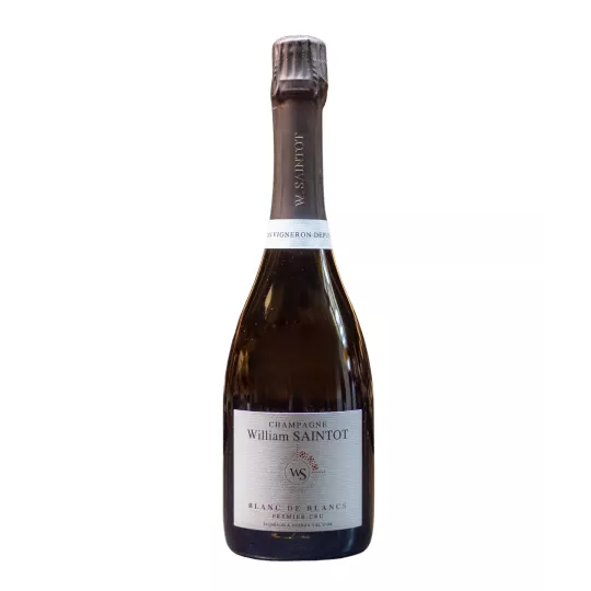 Flasche William Saintot Blanc de Blancs Champagner, eine prickelnde Symphonie der Aromen.