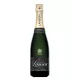Champagnerflasche Lanson Le Black Création Brut, schwarzes Etikett, Vorderansicht