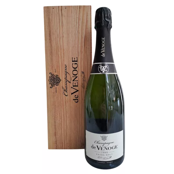 Vinotheque De Venoge Extra Brut Millésime 1988 wood box