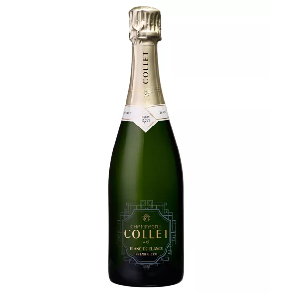 Champagne Collet Blanc de Blancs Premier Cru Flasche, Magnumflasche 1,5L, Vorderansicht