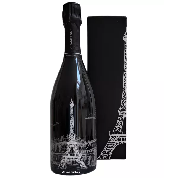 Flasche Champagner Baron Dauvergne Cuvée Parisienne Blanc de Noirs im Etui, aus dem Terroir von Bouzy