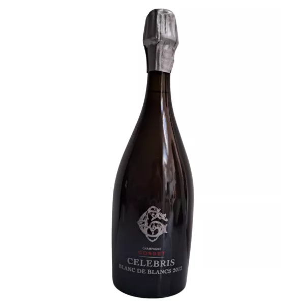 Champagnerflasche Gosset Célébris Blanc de Blancs 2012, Vorderansicht