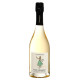 Champagne Blanc de Blancs Pinot Chevauchet Sablière Flasche, Vorderansicht, weißes Etikett und goldene Kapsel