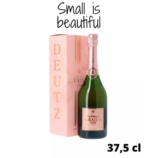 Champagnerflasche Deutz Brut Rosé 37,5cl, Vorderansicht