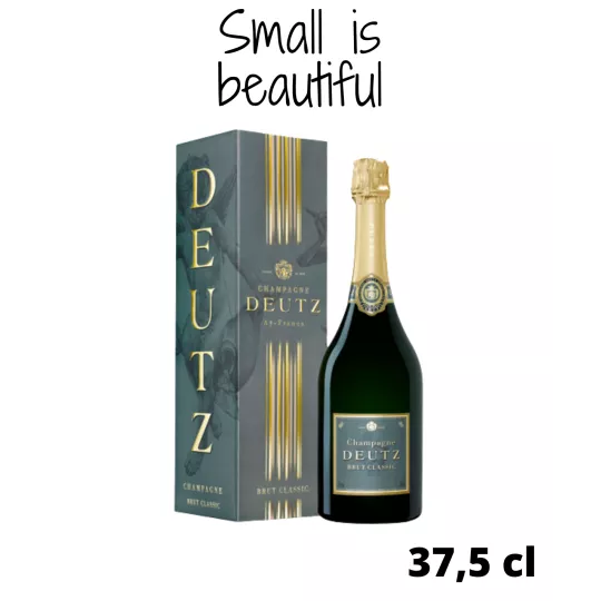 Champagnerflasche Deutz Brut Classic 37,5cl, Vorderansicht