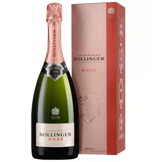 Bollinger Cuvée Rosé Champagnerflasche mit Etui
