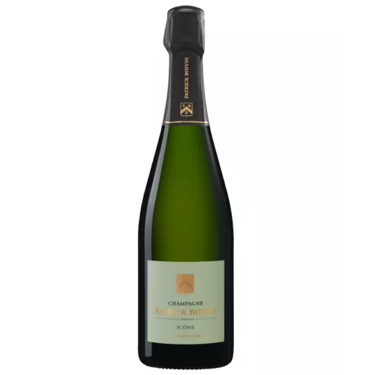 Champagnerflasche Patrick Boivin Icône 1er Cru, goldenes Etikett, Vorderansicht