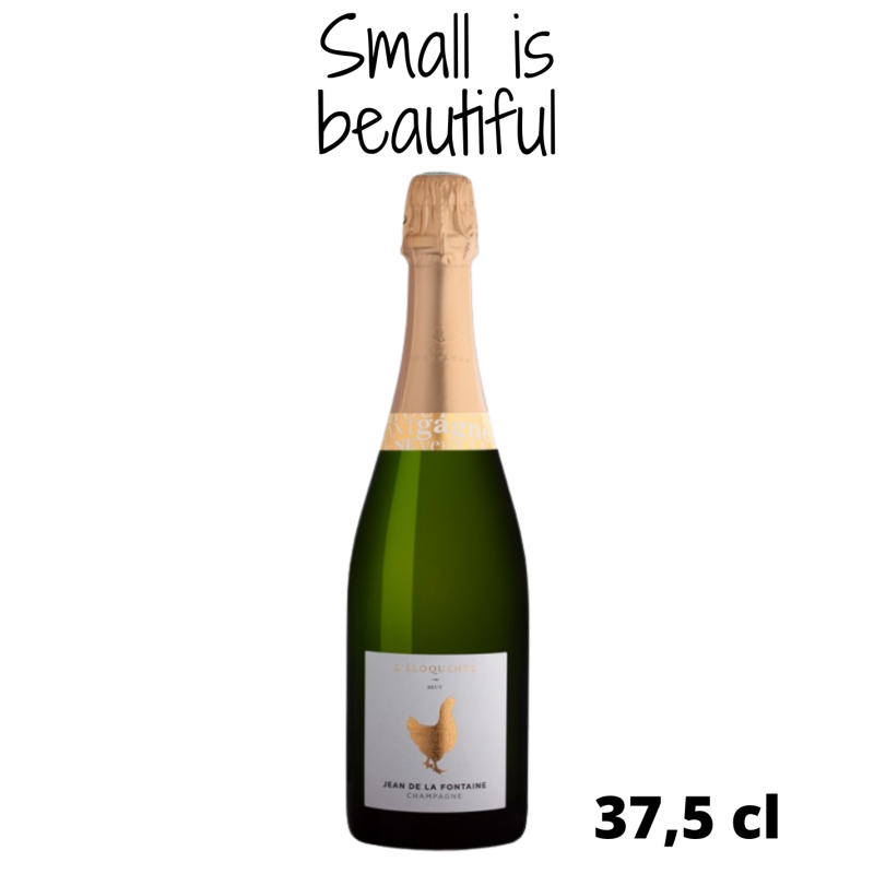 Halbe Flasche Champagner Jean de la Fontaine L’éloquente Brut Champagner