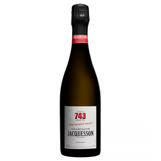 Champagnerflasche Jacquesson Cuvée 738 D.T., Vorderansicht