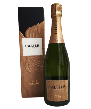 Champagnerflasche LALLIER Cuvée Brut Nature mit Etui