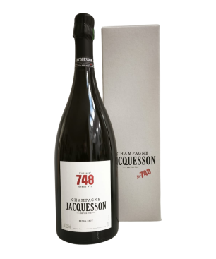 Magnumflasche Champagne Jacquesson Cuvée 748 Extra Brut 150cl - Flasche und Etikett