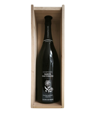 Jéroboam mit Holzkiste Champagne Baron Dauvergne Fine Fleur 3L Partyflasche