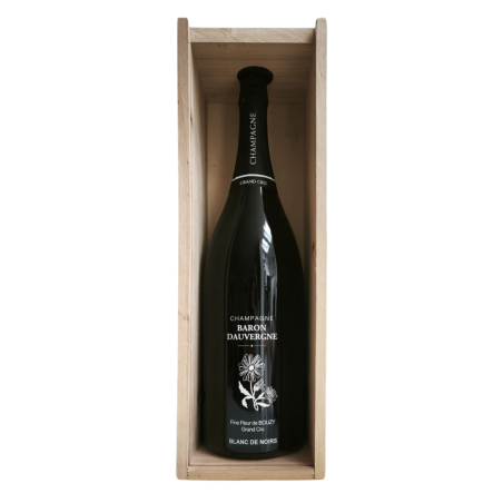 Jéroboam mit Holzkiste Champagne Baron Dauvergne Fine Fleur 3L Partyflasche
