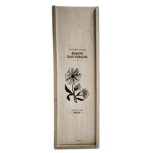 Jéroboam mit Holzkiste Champagne Baron Dauvergne Fine Fleur 3L Partyflasche