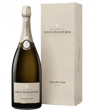 Magnumflasche Champagner Louis Roederer Collection 244 in einer 1,5L-Flasche