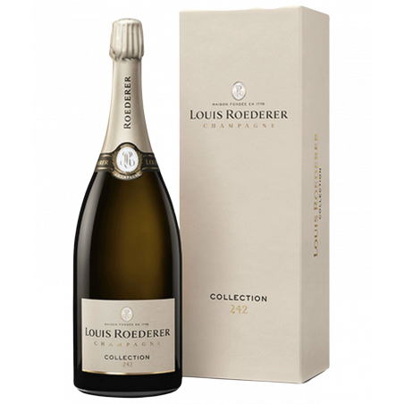 Magnumflasche Champagner Louis Roederer Collection 244 in einer 1,5L-Flasche