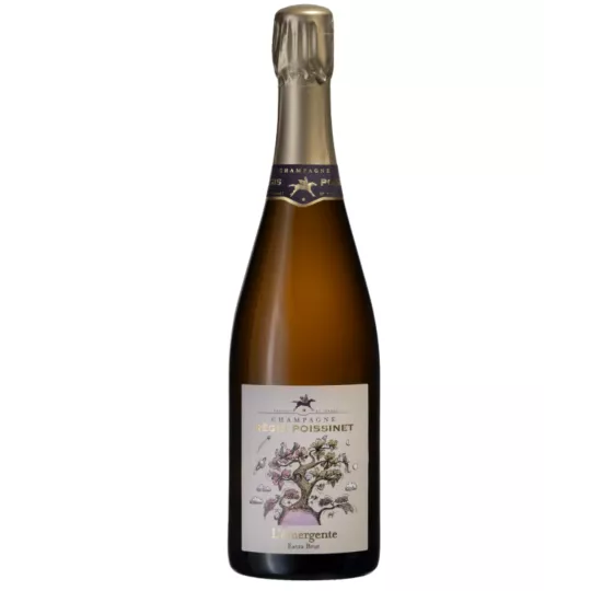 Flasche Champagner Poissinet L'Émergente - Biodynamische Cuvée Vallée de la Marne