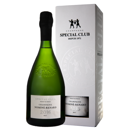 Flasche Champagner Nominé Renard Spécial Club Millésime 2017 - Originaletikett und -schatulle