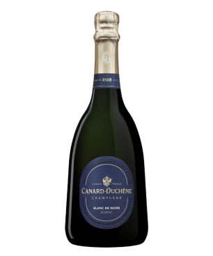 Flasche Canard-Duchêne Blanc de Noirs Iconic Champagner - Cuvée aus 100 % Pinot Noir aus der Montagne de Reims