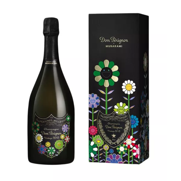 Murakami Dom Pérignon 2015 Champagnerflasche - Limitierte Auflage signiert von Takashi Murakami
