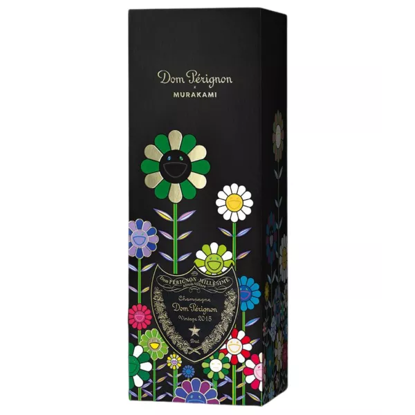 Detailansicht des Etiketts Dom Pérignon 2015 Edition Murakami - Außergewöhnlicher Jahrgangschampagner