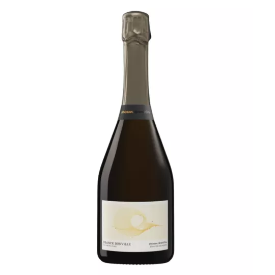 Magnum 1,5 L Champagner Franck Bonville Unisson Grand Cru Blanc de Blancs (Avize), Flasche vor weißem Hintergrund