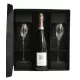 Bio Cheurlin Brut Champagner Set mit zwei Lehmann Grand Champagne Flöten 30 cl