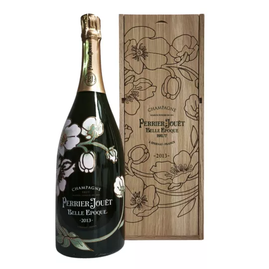 Magnum Perrier-Jouët Belle Époque 2013 in Holzkiste - Jahrgangschampagner 1,5 L