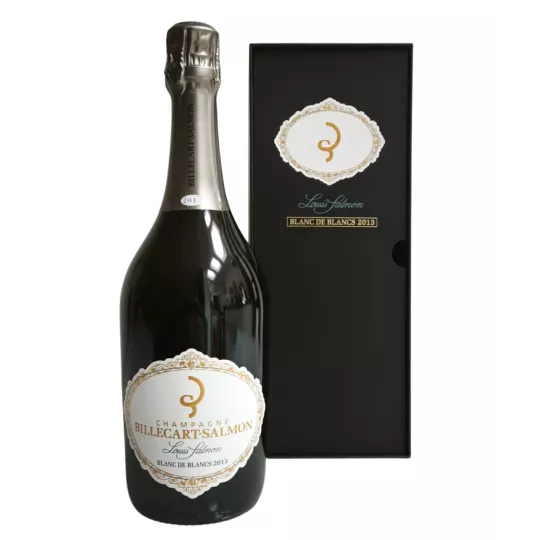 Flasche Champagner Billecart-Salmon Louis Salmon 2013 Blanc de Blancs Jahrgangswein.