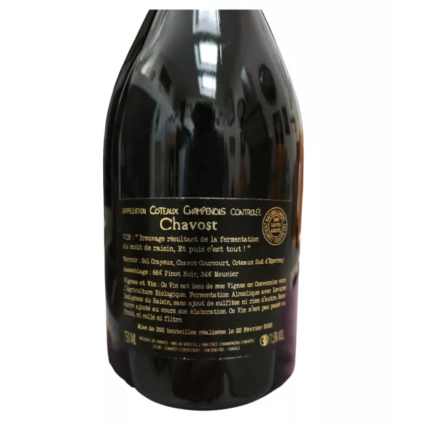 Coteaux Champenois Rotwein Pinot Noir Bio | Rotwein aus der Champagne